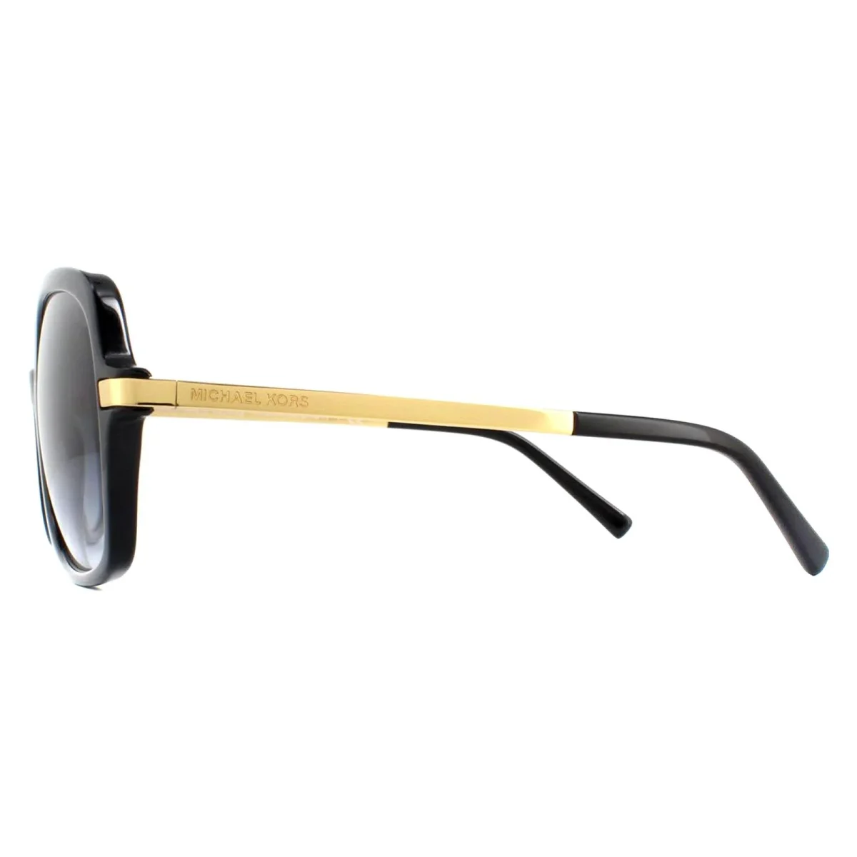 Michael Kors Sunglasses Adrianna II 2024 316011 Black Gold Light Grey Gradient - Image 4