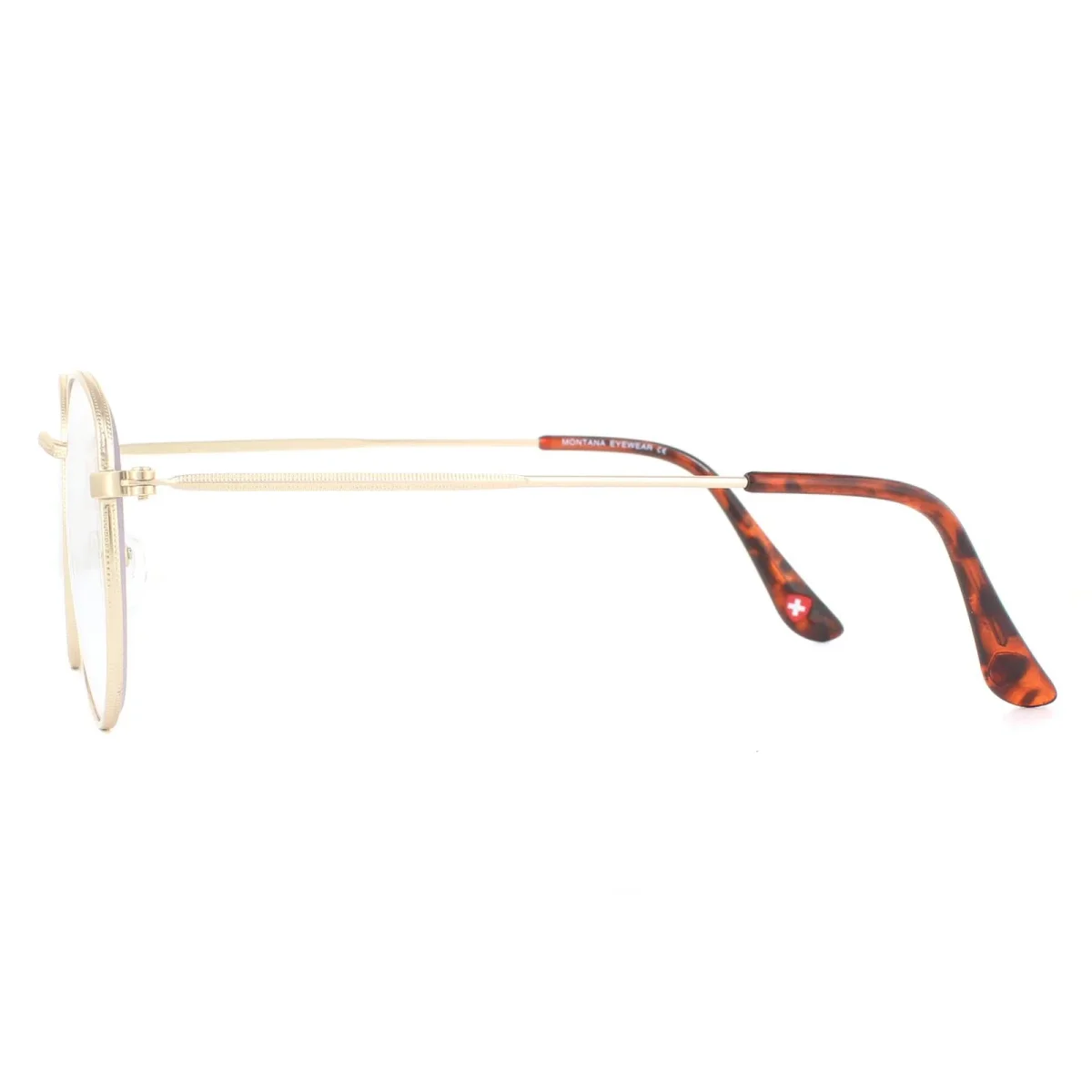 Montana Reading Glasses HBLF54-A Gold Blue Light Block +2.00 - Image 4