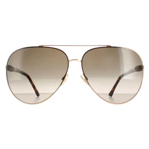 Jimmy Choo Sunglasses Gray/S 06J HA Gold Havana Brown Gradient