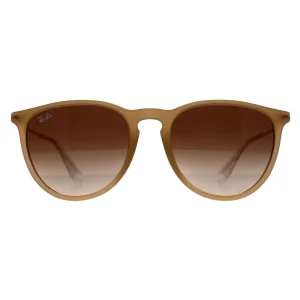 Ray-Ban Sunglasses RB4171 Erika 681413 Polished Rubber Beige Gradient Brown