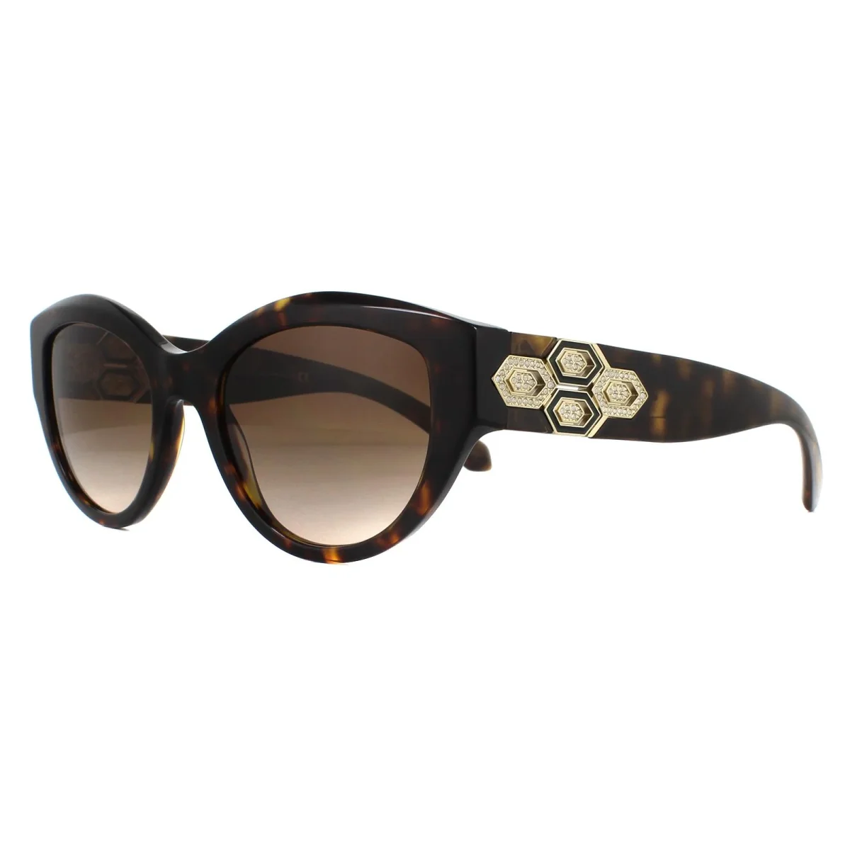 Bvlgari Sunglasses BV8221B 504/13 Dark Havana Brown Gradient - Image 3