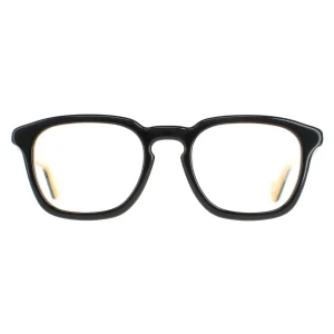 Moncler Glasses Frames ML5042 005 Black and Ochre Men