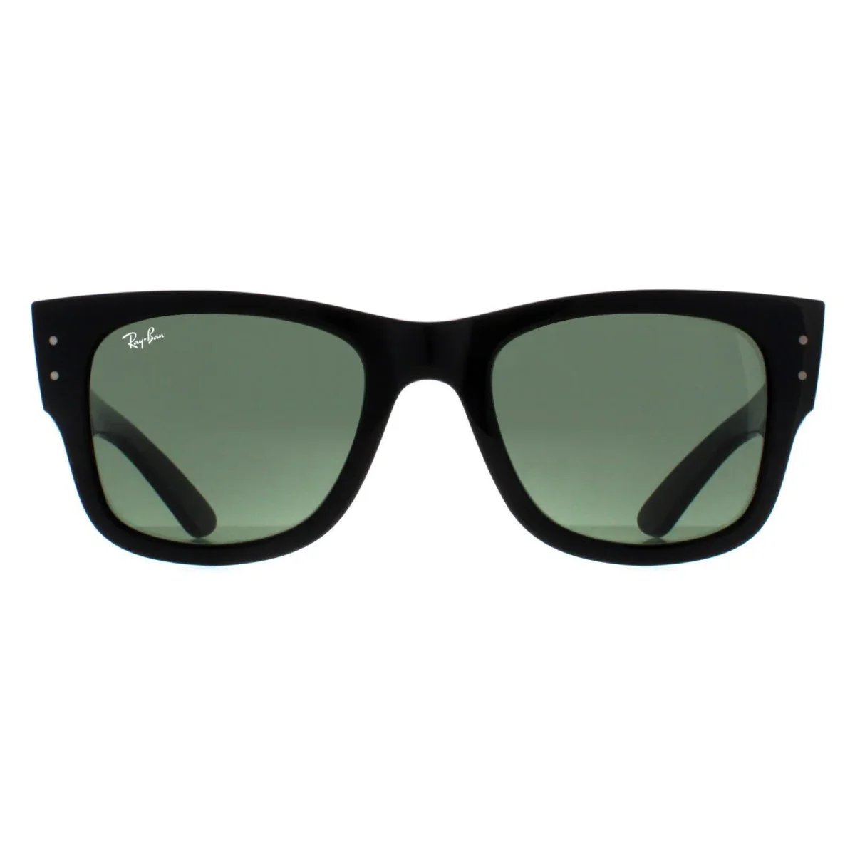 Ray-Ban Sunglasses RB0840S Mega Wayfarer 901/31 Polished Black Green - Image 2