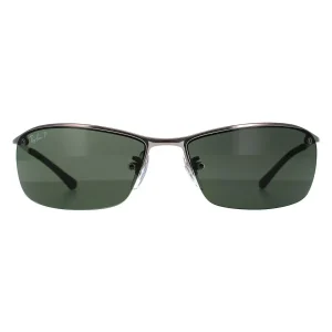 Rayban Sunglasses Top Bar 3183 Gunmetal Polarized Green 004/9A