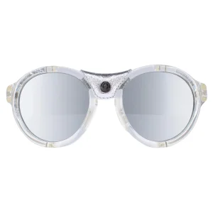 Moncler Sunglasses ML0046 26C Crystal Silver Grey Silver Mirror