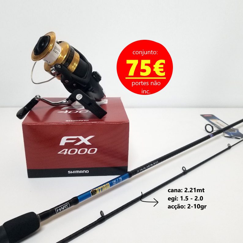 Conjunto eging Hart Nation Egi 73L t + Shimano FX 4000
