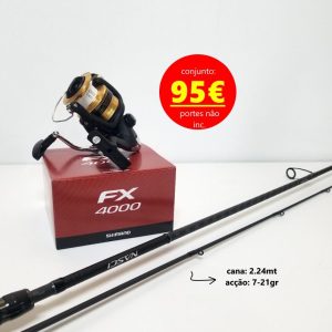 Conjunto eging Nasci 2.24mt + Shimano FX 4000