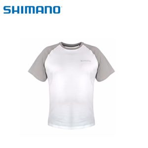 T-Shirt Shimano branca e cinza