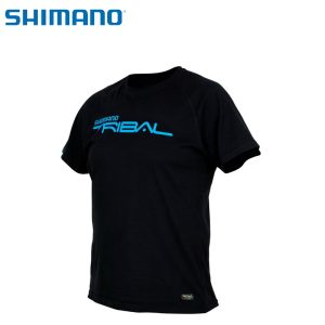 T-shirt Shimano tribal preta